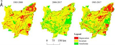 Spatial-temporal changes of land use/cover change and habitat quality in Sanjiang plain from 1985 to 2017